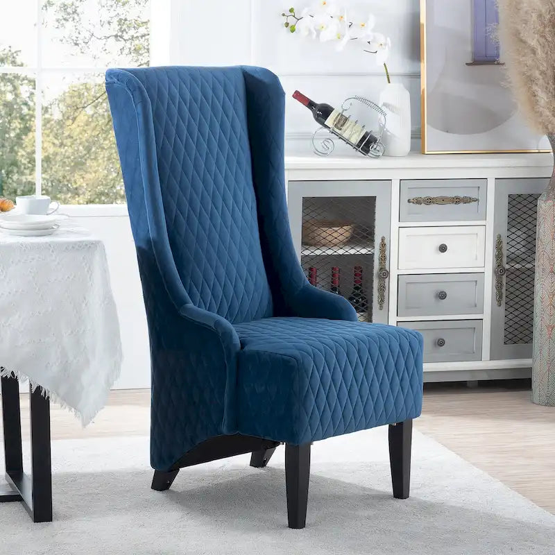 Blue / Grey / Retro Green Wingback Accent Chair, Single Seat