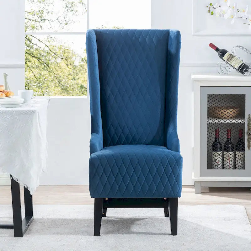Blue / Grey / Retro Green Wingback Accent Chair, Single Seat