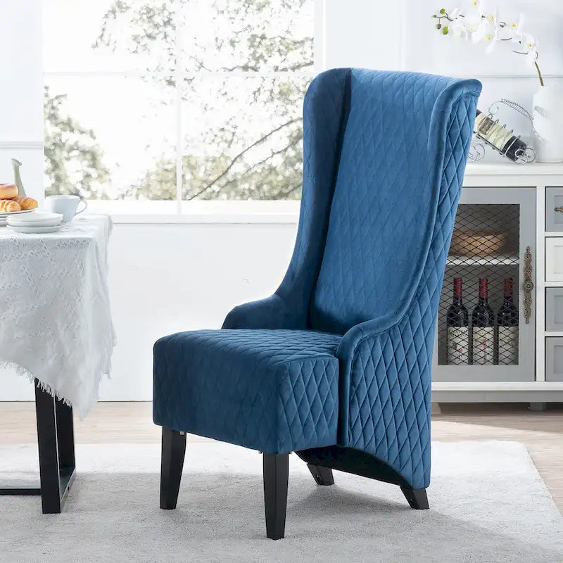 Blue / Grey / Retro Green Wingback Accent Chair, Single Seat