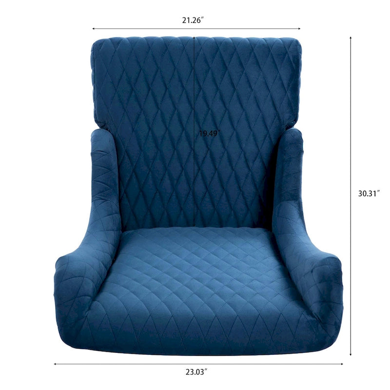 Blue / Grey / Retro Green Wingback Accent Chair, Single Seat