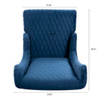 Blue / Grey / Retro Green Wingback Accent Chair, Single Seat