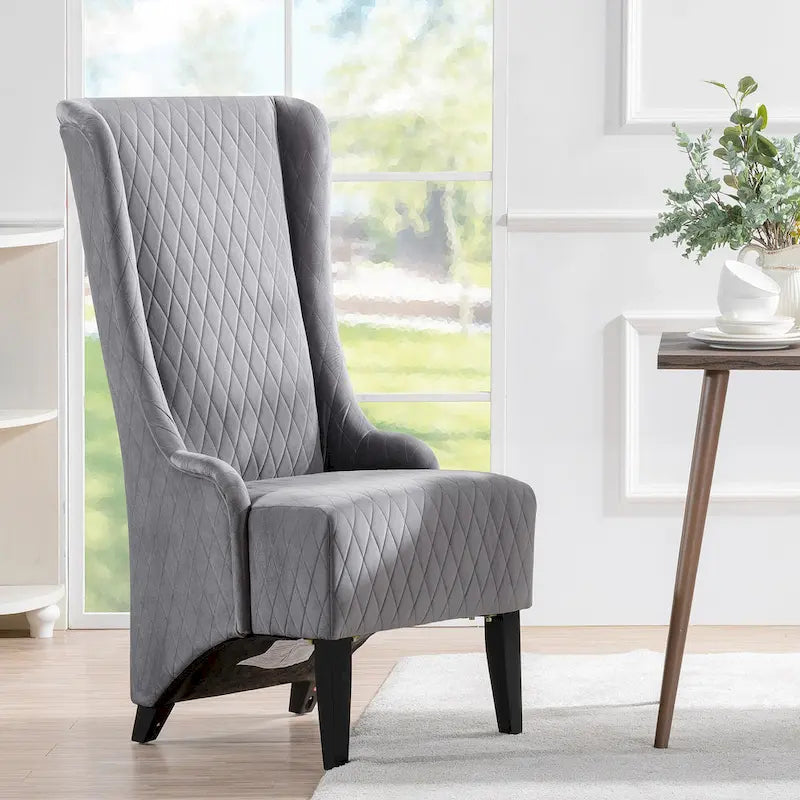 Blue / Grey / Retro Green Wingback Accent Chair, Single Seat