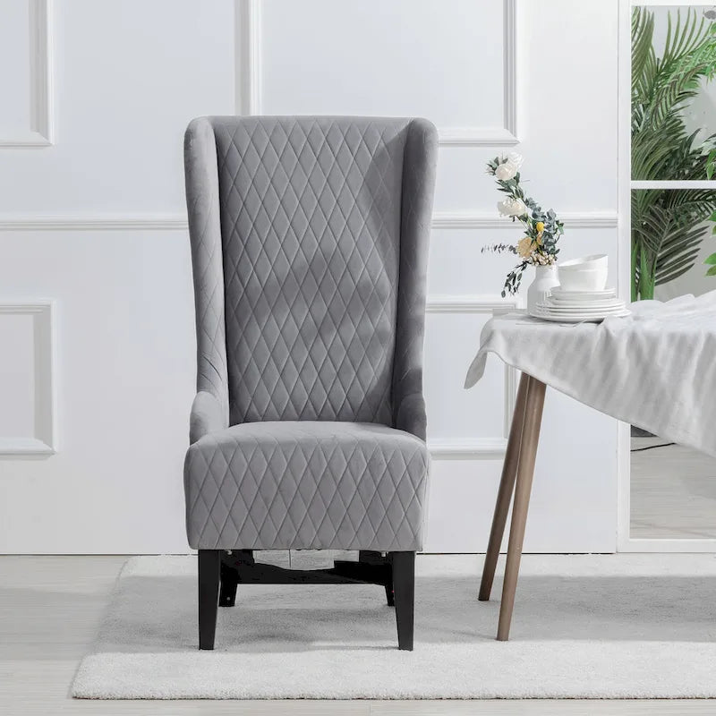 Blue / Grey / Retro Green Wingback Accent Chair, Single Seat