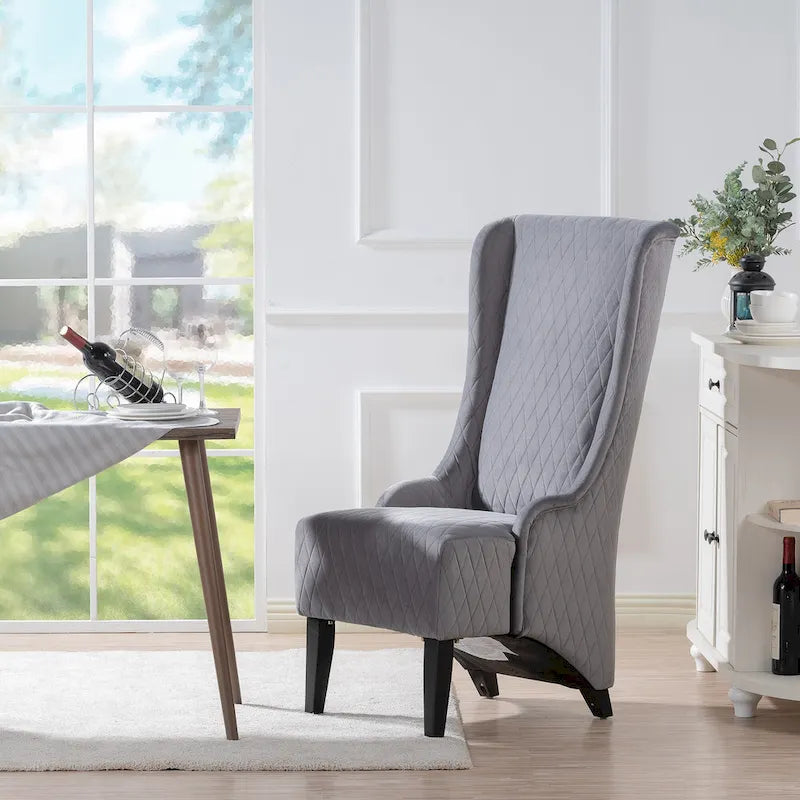 Blue / Grey / Retro Green Wingback Accent Chair, Single Seat