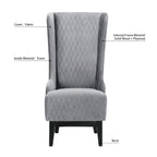 Blue / Grey / Retro Green Wingback Accent Chair, Single Seat