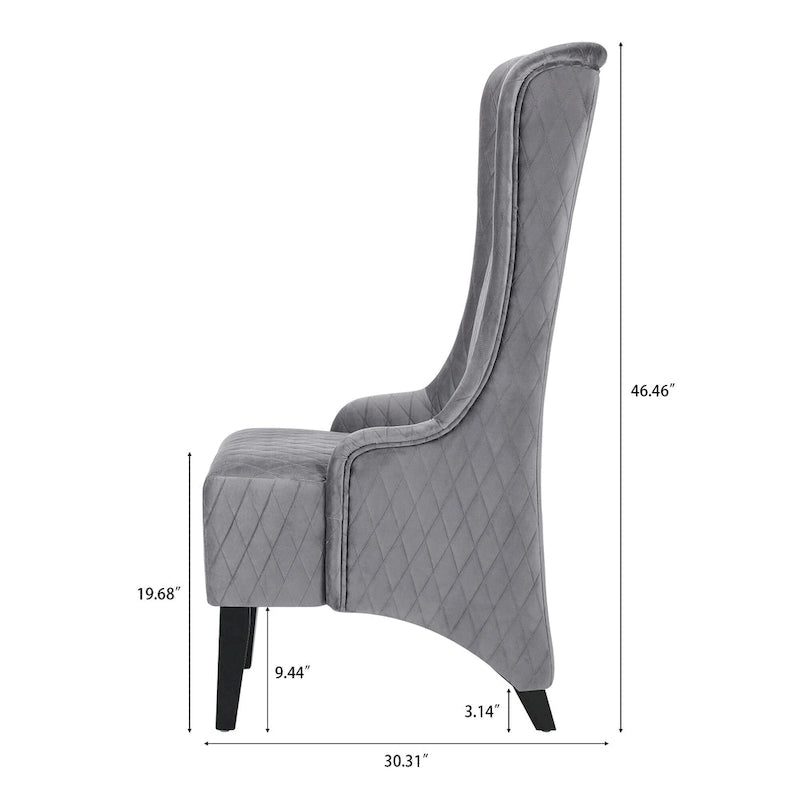 Blue / Grey / Retro Green Wingback Accent Chair, Single Seat