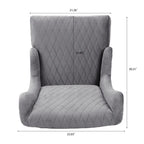 Blue / Grey / Retro Green Wingback Accent Chair, Single Seat