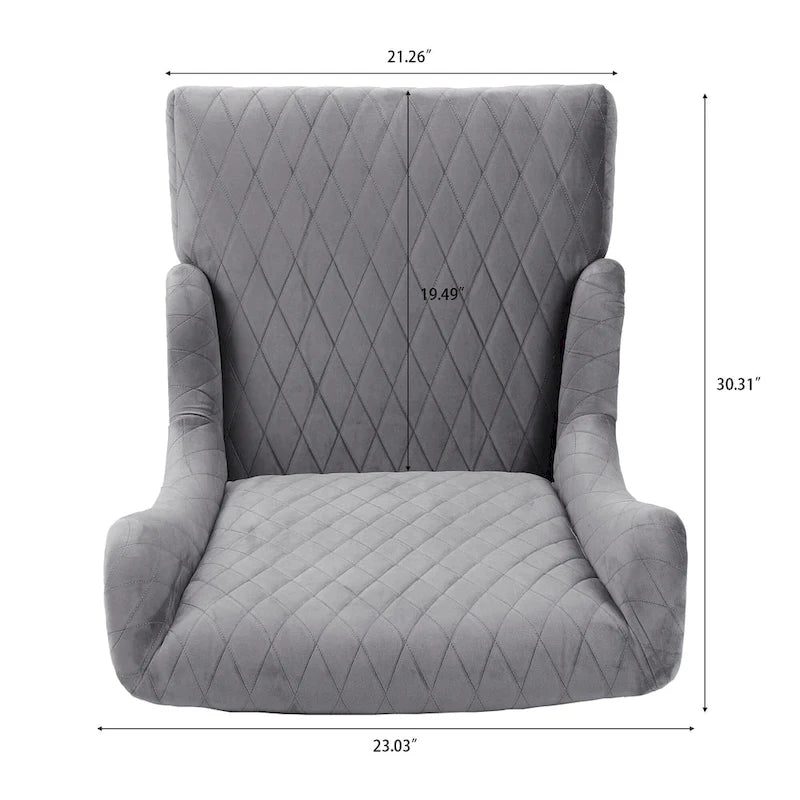 Blue / Grey / Retro Green Wingback Accent Chair, Single Seat