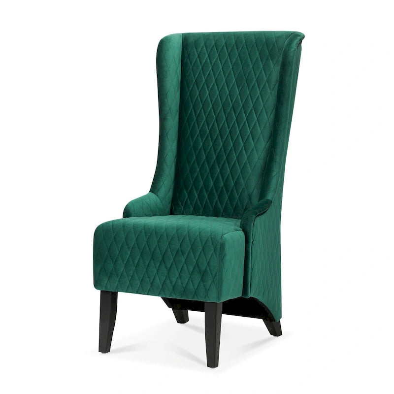 Blue / Grey / Retro Green Wingback Accent Chair, Single Seat