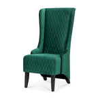 Blue / Grey / Retro Green Wingback Accent Chair, Single Seat