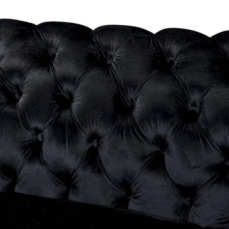 Chesterfield Tufted Velvet Sofa, 3-Seater – Beige / Grey / Black / Blue