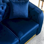 Chesterfield Tufted Velvet Sofa, 3-Seater – Beige / Grey / Black / Blue