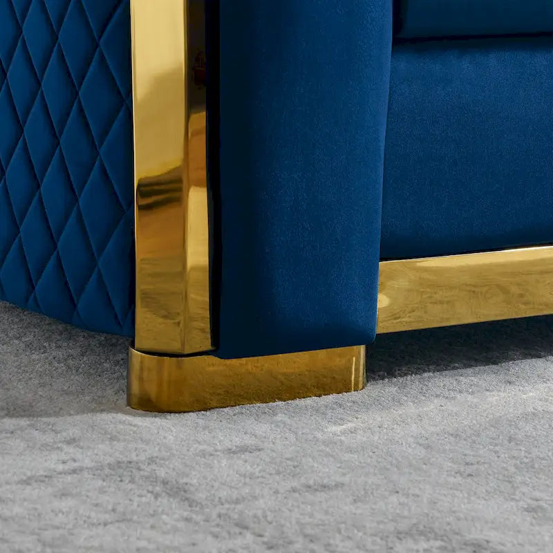 Chesterfield Tufted Velvet Sofa, 3-Seater – Beige / Grey / Black / Blue