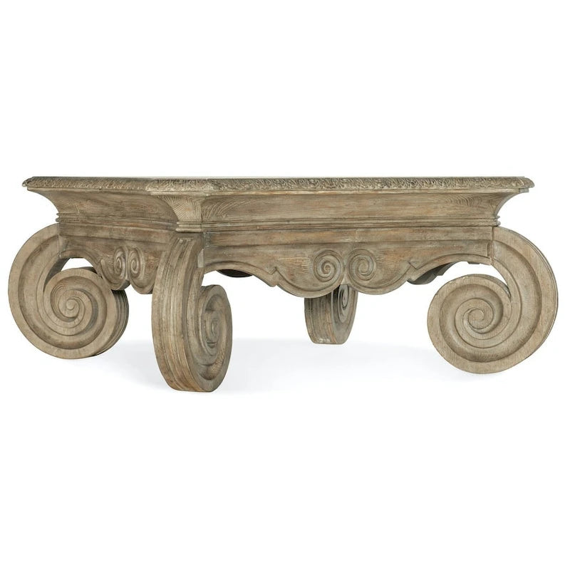 Antique Slate Square Cocktail Table for 4