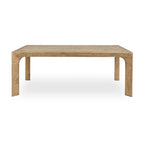 Natural Reclaimed Pine Rustic Plank Dining Table, Seats 6