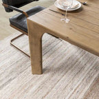 Natural Reclaimed Pine Rustic Plank Dining Table, Seats 6