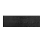 Brown / Black / Navy Blue Stripe Console Table — Ash Veneer & Fir Wood Legs, 2 Drawers