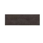 Brown / Black / Navy Blue Stripe Console Table — Ash Veneer & Fir Wood Legs, 2 Drawers