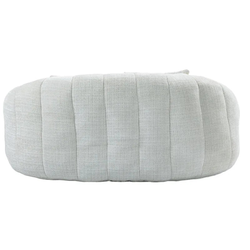 Beige Chenille High Back Loveseat, 2-Person