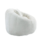 Beige Chenille High Back Loveseat, 2-Person