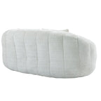 Beige Chenille High Back Loveseat, 2-Person
