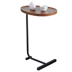 Brown C-Shaped Side Tables, Set of 2