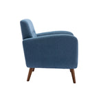 Fabric / PU Tufted Accent Chair, 1-Seat