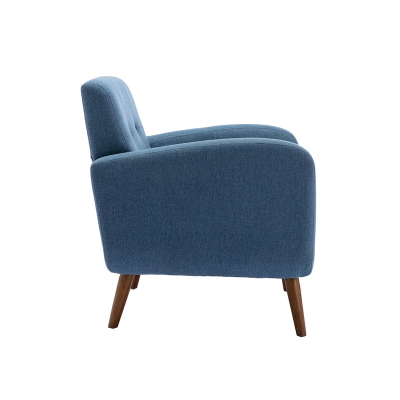 Fabric / PU Tufted Accent Chair, 1-Seat