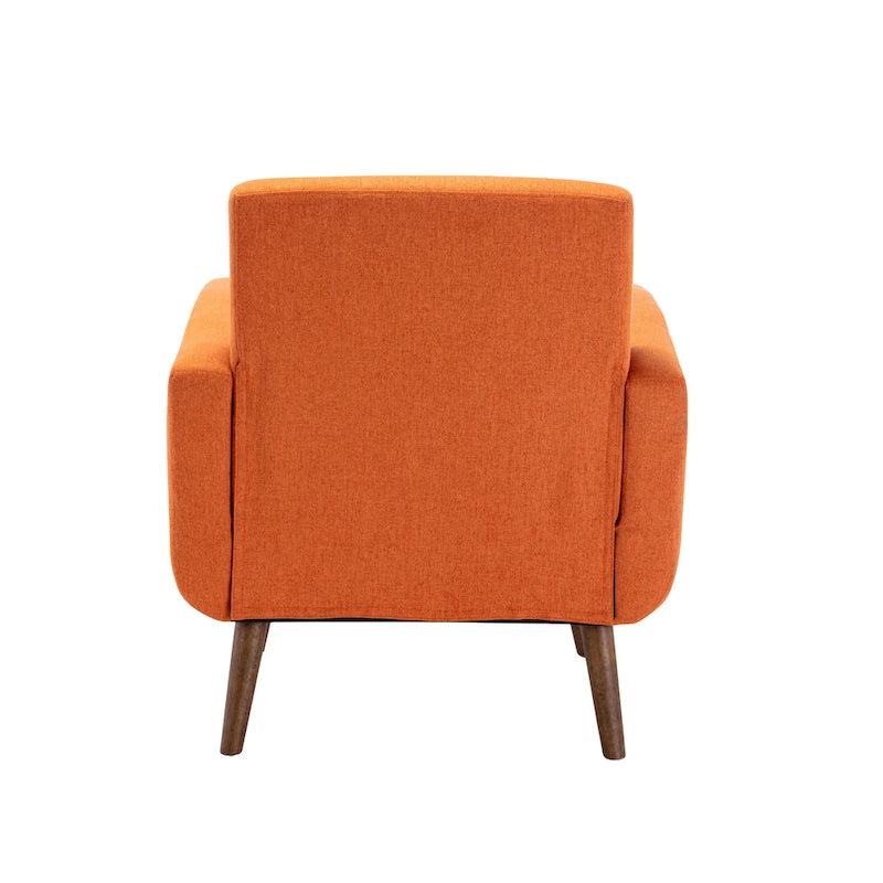 Fabric / PU Tufted Accent Chair, 1-Seat
