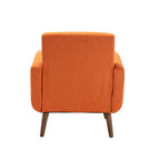 Fabric / PU Tufted Accent Chair, 1-Seat