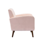 Fabric / PU Tufted Accent Chair, 1-Seat