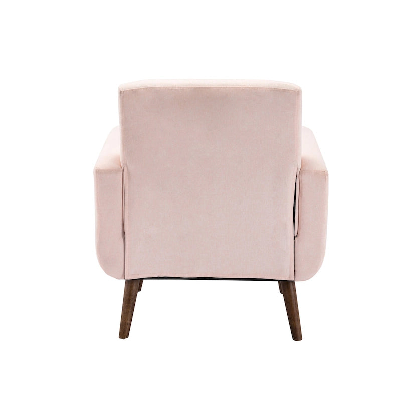 Fabric / PU Tufted Accent Chair, 1-Seat