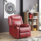 Multi-Color Faux Leather Rocking Recliner, Single Seat
