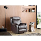 Multi-Color Faux Leather Rocking Recliner, Single Seat