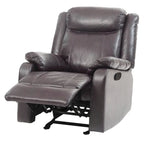 Multi-Color Faux Leather Rocking Recliner, Single Seat