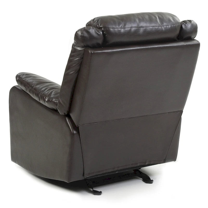 Multi-Color Faux Leather Rocking Recliner, Single Seat
