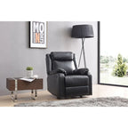 Multi-Color Faux Leather Rocking Recliner, Single Seat