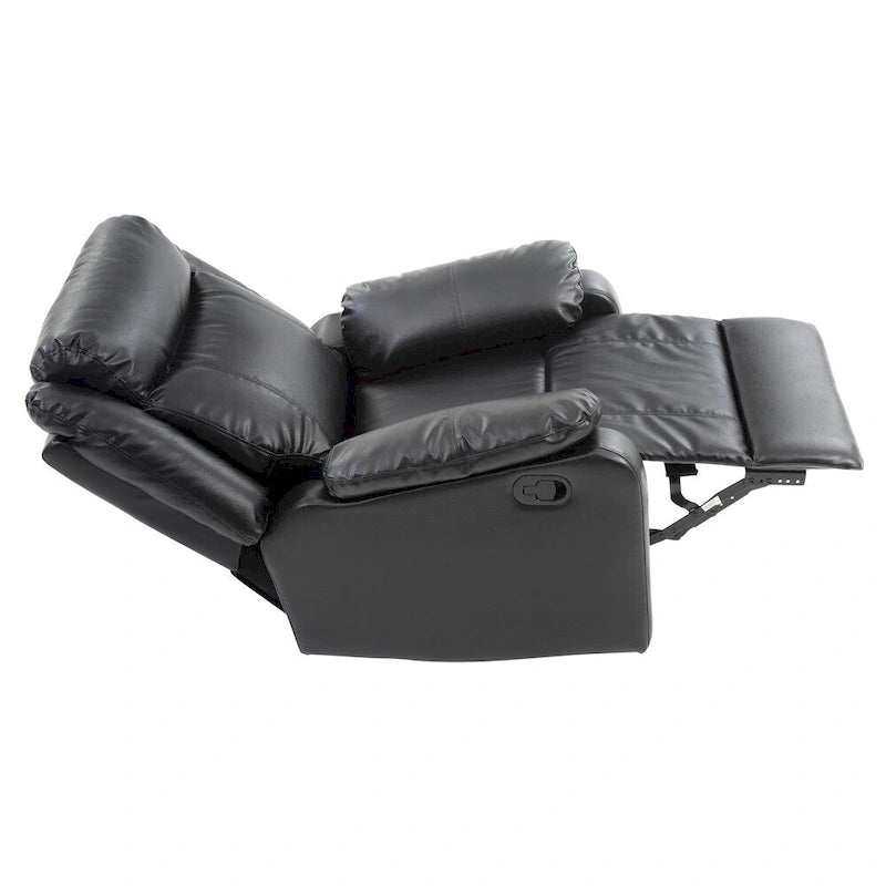 Multi-Color Faux Leather Rocking Recliner, Single Seat