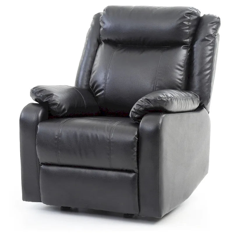 Multi-Color Faux Leather Rocking Recliner, Single Seat
