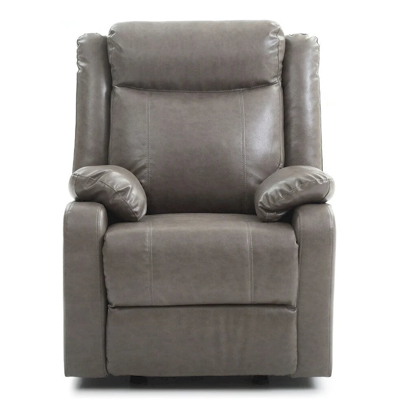 Multi-Color Faux Leather Rocking Recliner, Single Seat