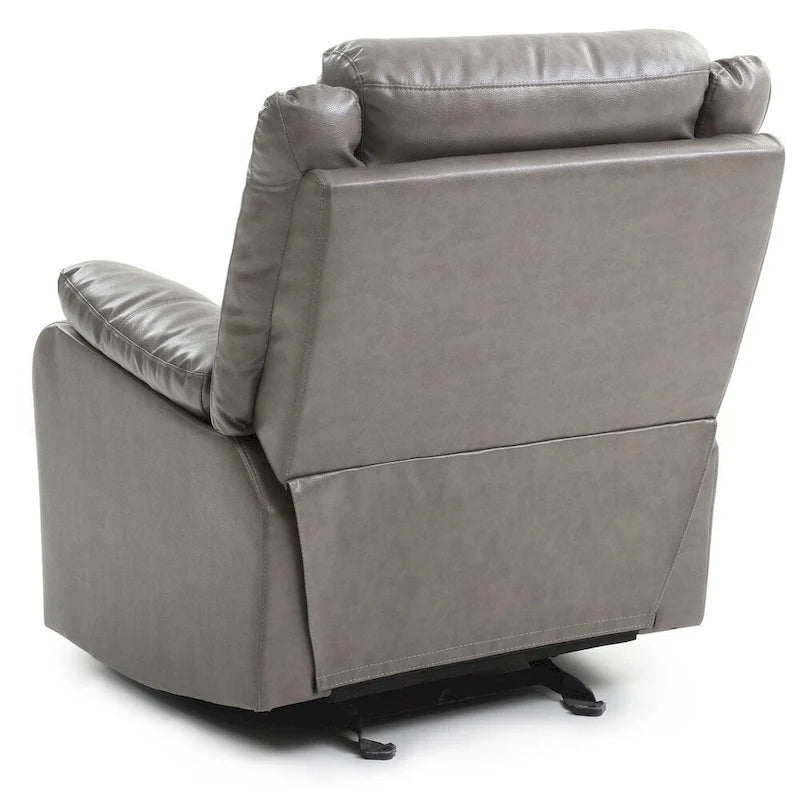 Multi-Color Faux Leather Rocking Recliner, Single Seat