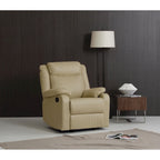 Multi-Color Faux Leather Rocking Recliner, Single Seat