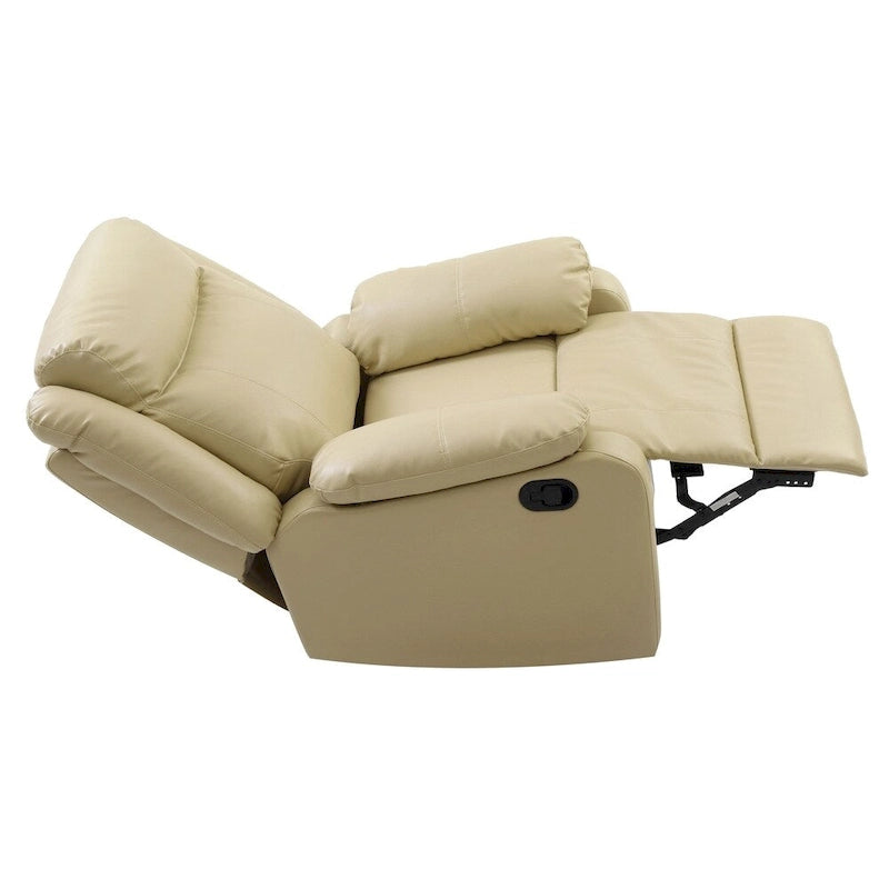 Multi-Color Faux Leather Rocking Recliner, Single Seat