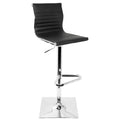 Black / White / Grey Adjustable Swivel Bar Stool, Faux Leather, 1-Person