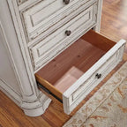 Antique White 6-Drawer Lingerie Chest
