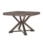 Espresso Round Drop Leaf Pedestal Dining Table for 4–6