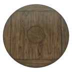 Espresso Round Drop Leaf Pedestal Dining Table for 4–6
