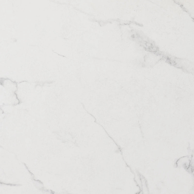 White & Black Faux Marble Console Table