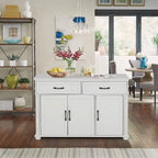 Brown/Cream/Black/Grey/White Rolling Kitchen Island Cart with Drop-Leaf, 1-Person