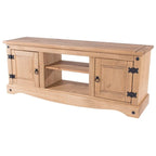 Antique Brown / Gray Wash Rustic TV Entertainment Stand, 1-Piece